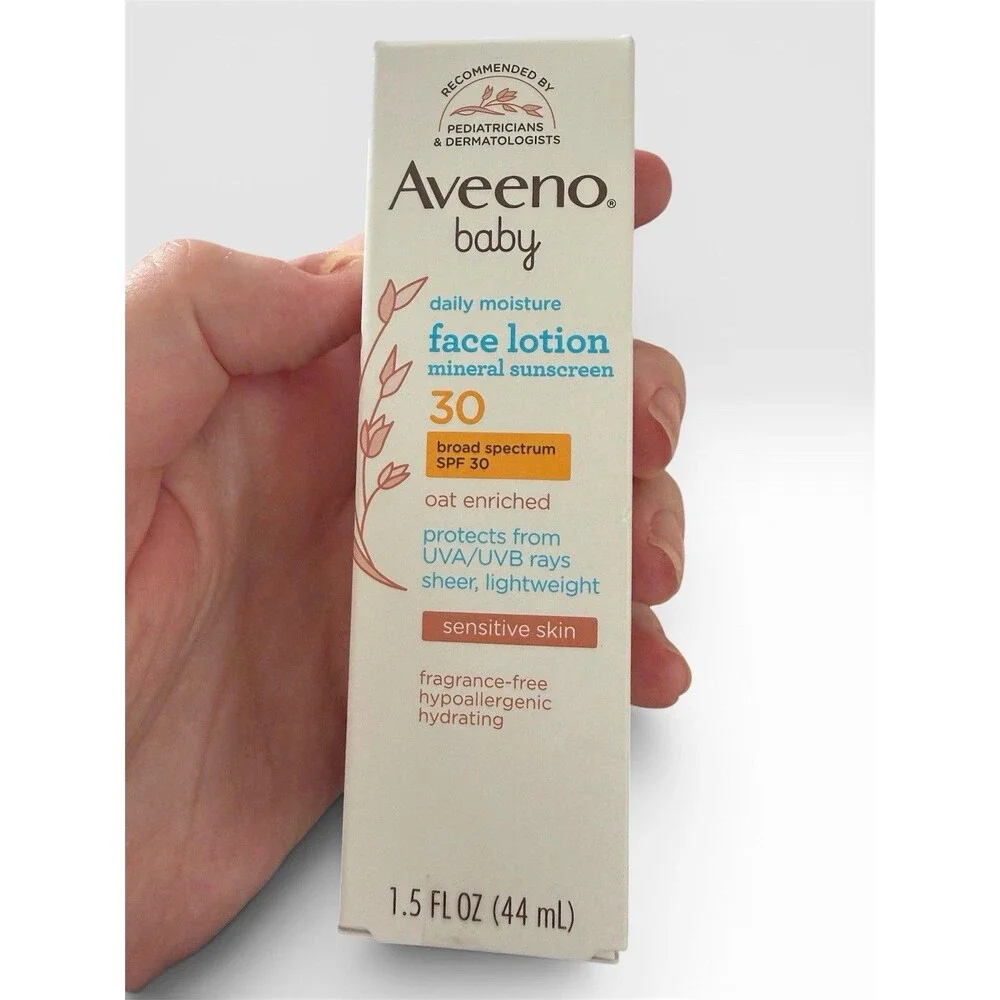 Aveeno Baby Daily Moisture Face Lotion & Mineral Sunscreen SPF 30 Fragrance Free